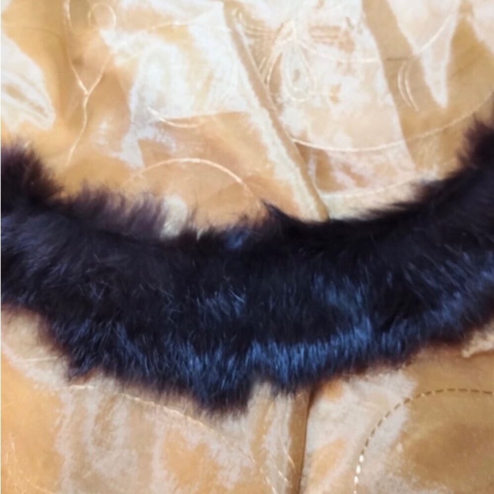 ** Vintage Fur Collar ** Soft~Mink Or Rabbit? - image 1